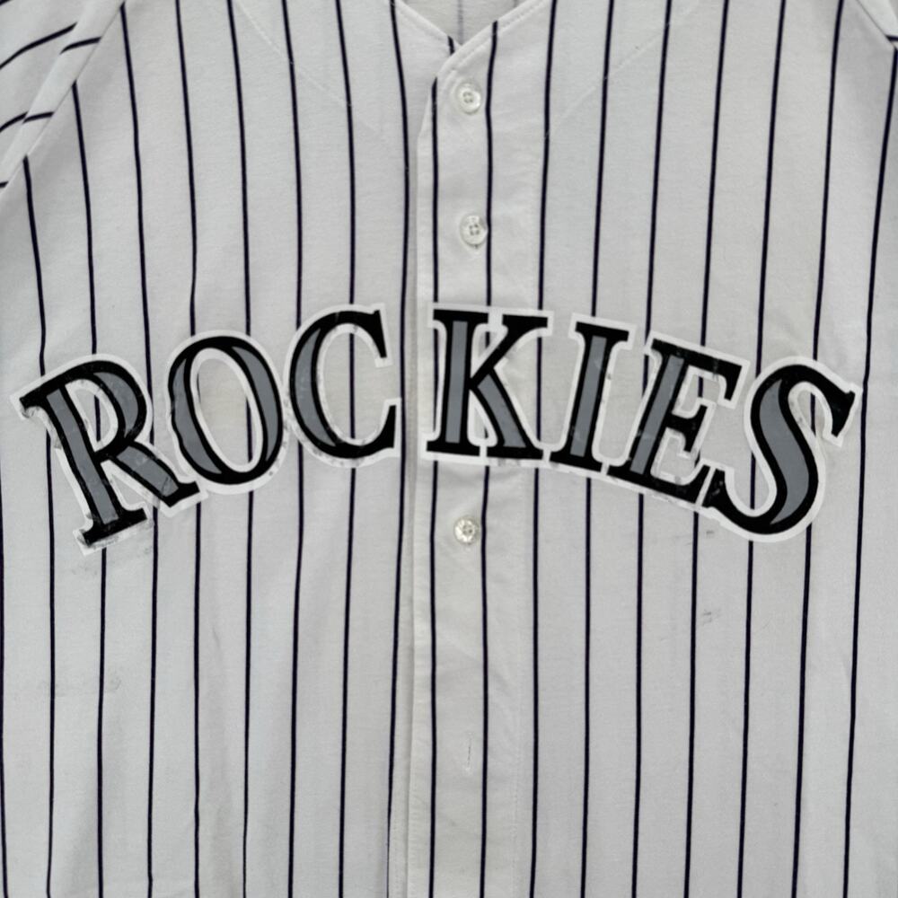 Vintage Russell Athletic MLB Colorado Rockies Baseball Jersey Size XXL USA 90s - Picture 3 of 9